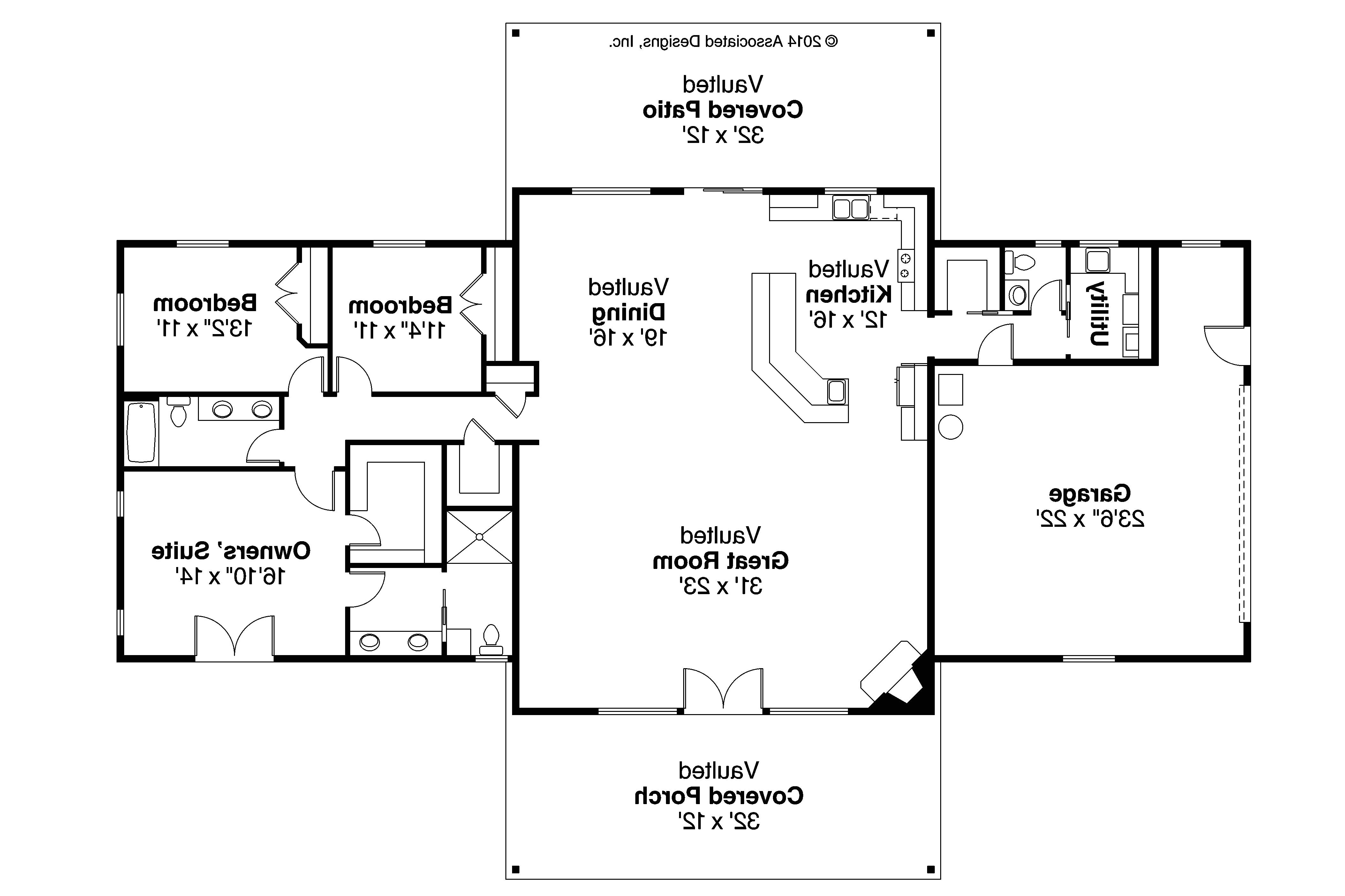 Ranch Home Designs Floor Plans Ranch House Plans Anacortes 30 936 associated Designs