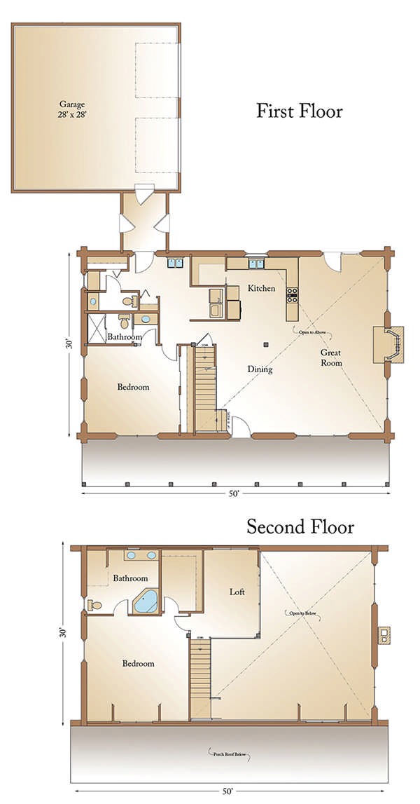 Real Log Homes Floor Plans Montana Cabin Floor Plan by Real Log Homes Real Log Homes Floor Plans Montana Cabin Floor Plan by Real Log Homes