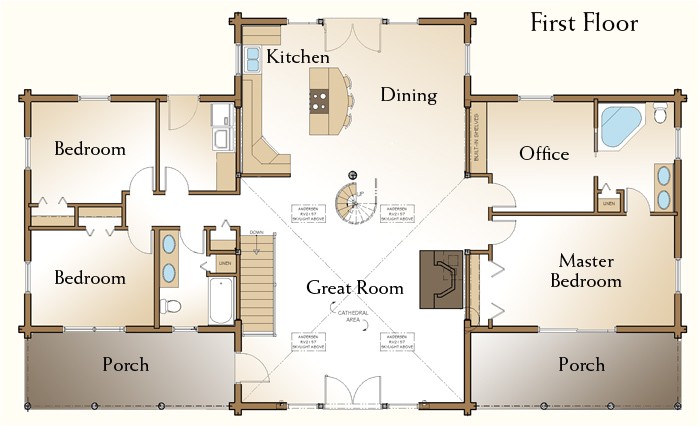 Real Log Homes Floor Plans the Richmond Log Home Floor Plans Nh Custom Log Homes