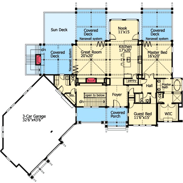 Rear View Home Plans Rear View House Plans House Design Plans