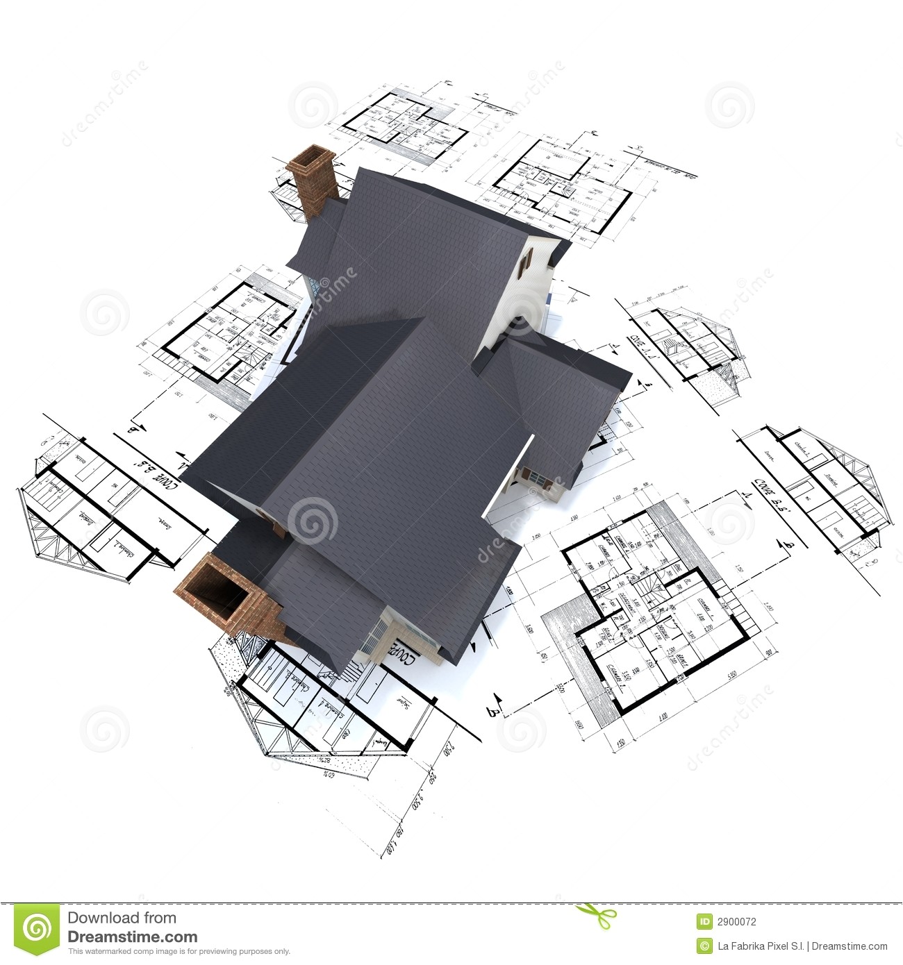Residential Home Plans Residential House On Plans 3 Stock Illustration Image Residential Home Plans Residential House On Plans 3 Stock Illustration Image