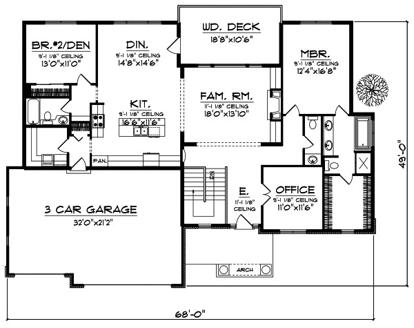 Retirement Home House Plans House Plan On the Drawing Board Plan 1333 Houseplansblog 2