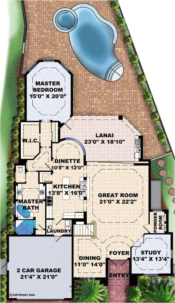 Reverse Pie Shaped Lot House Plans Florida House Plan 4 Bedrooms 3 Bath 3516 Sq Ft Plan Reverse Pie Shaped Lot House Plans Florida House Plan 4 Bedrooms 3 Bath 3516 Sq Ft Plan