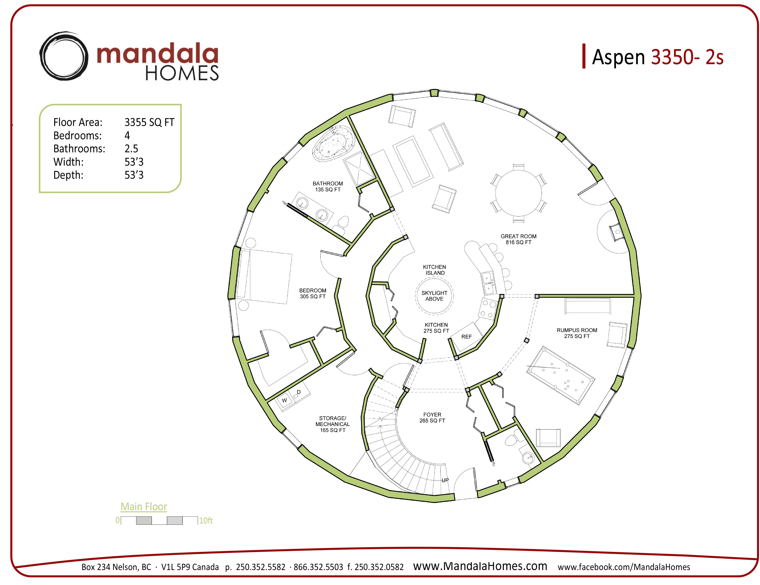 Round Homes Floor Plans Design aspen Series Floor Plans Mandala Homes Prefab Round