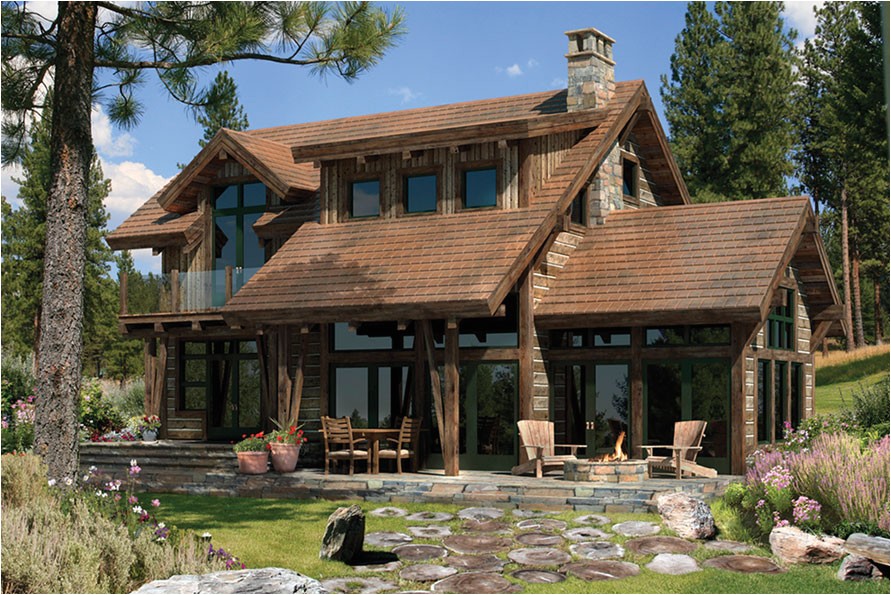 Rustic Timber Frame House Plans Clearwater Timber Frame Home Plan
