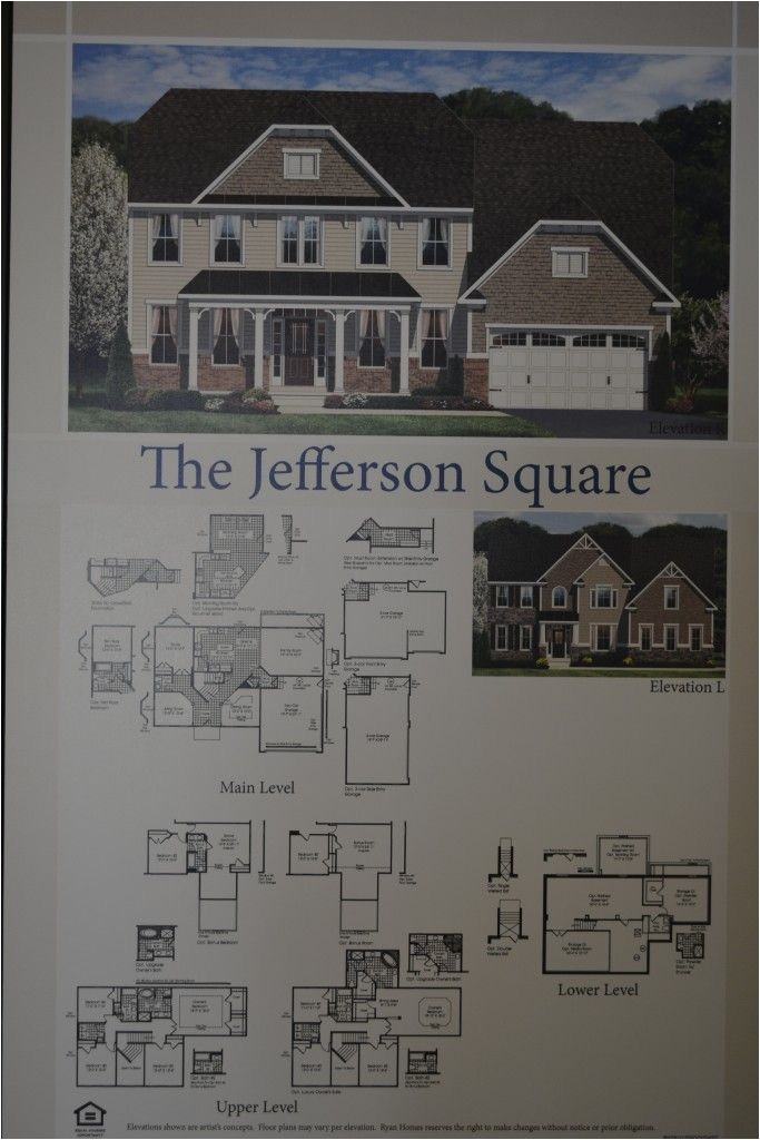 Ryan Homes Jefferson Square Floor Plan the Jefferson Square Single Family Home Floor Plan by Ryan