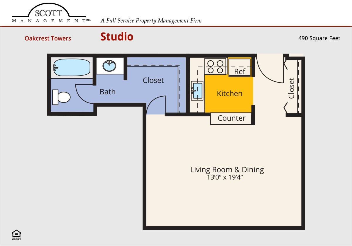 Scott Lee Homes Floor Plans Oakcrest towers Rental Apartments District Height Scott Lee Homes Floor Plans Oakcrest towers Rental Apartments District Height