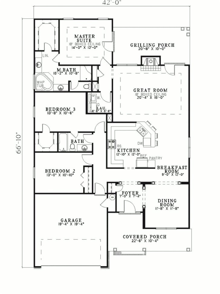 Shallow Lot Ranch House Plans Ranch House Plans for Narrow Lot Archives New Home Plans