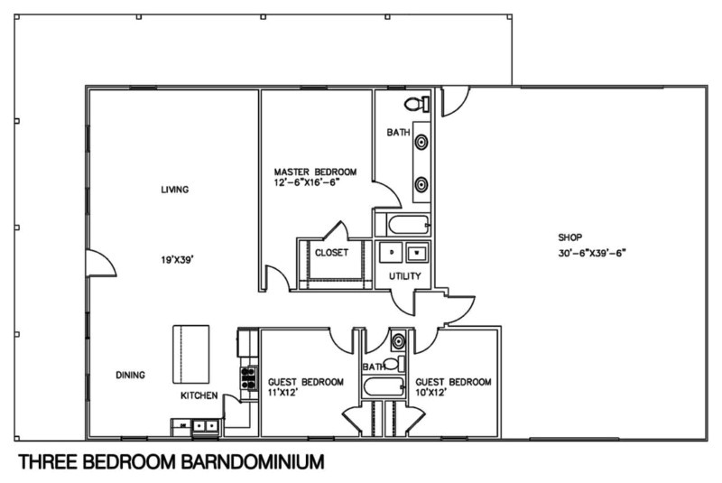 Shop Home Plans 30 Barndominium Floor Plans for Different Purpose Shop Home Plans 30 Barndominium Floor Plans for Different Purpose