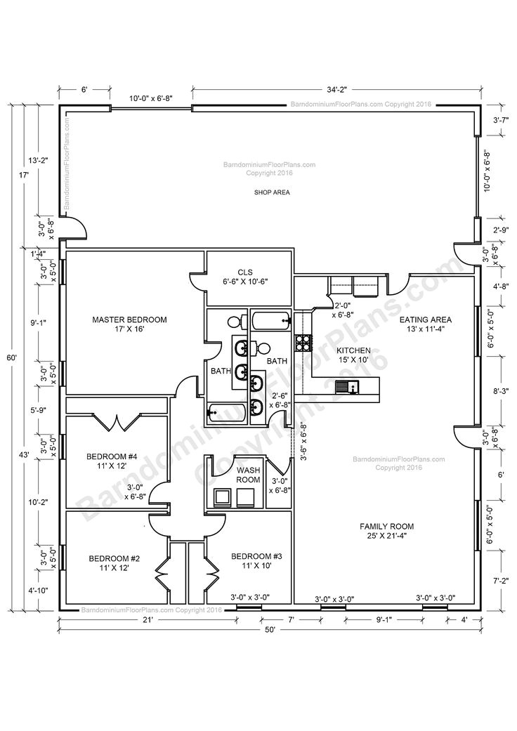 Shop Home Plans Barndominium House Plans 40×50 House Floor Plans 40×60 Shop Home Plans Barndominium House Plans 40×50 House Floor Plans 40×60