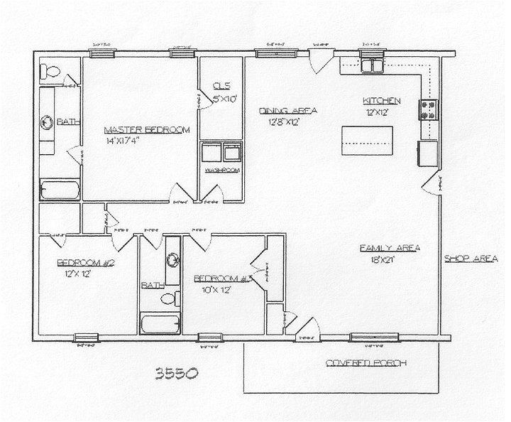 Shop House Plans and Prices Take Out Bed 3 to Make Open Dining area Turn Bed 2 Into Shop House Plans and Prices Take Out Bed 3 to Make Open Dining area Turn Bed 2 Into
