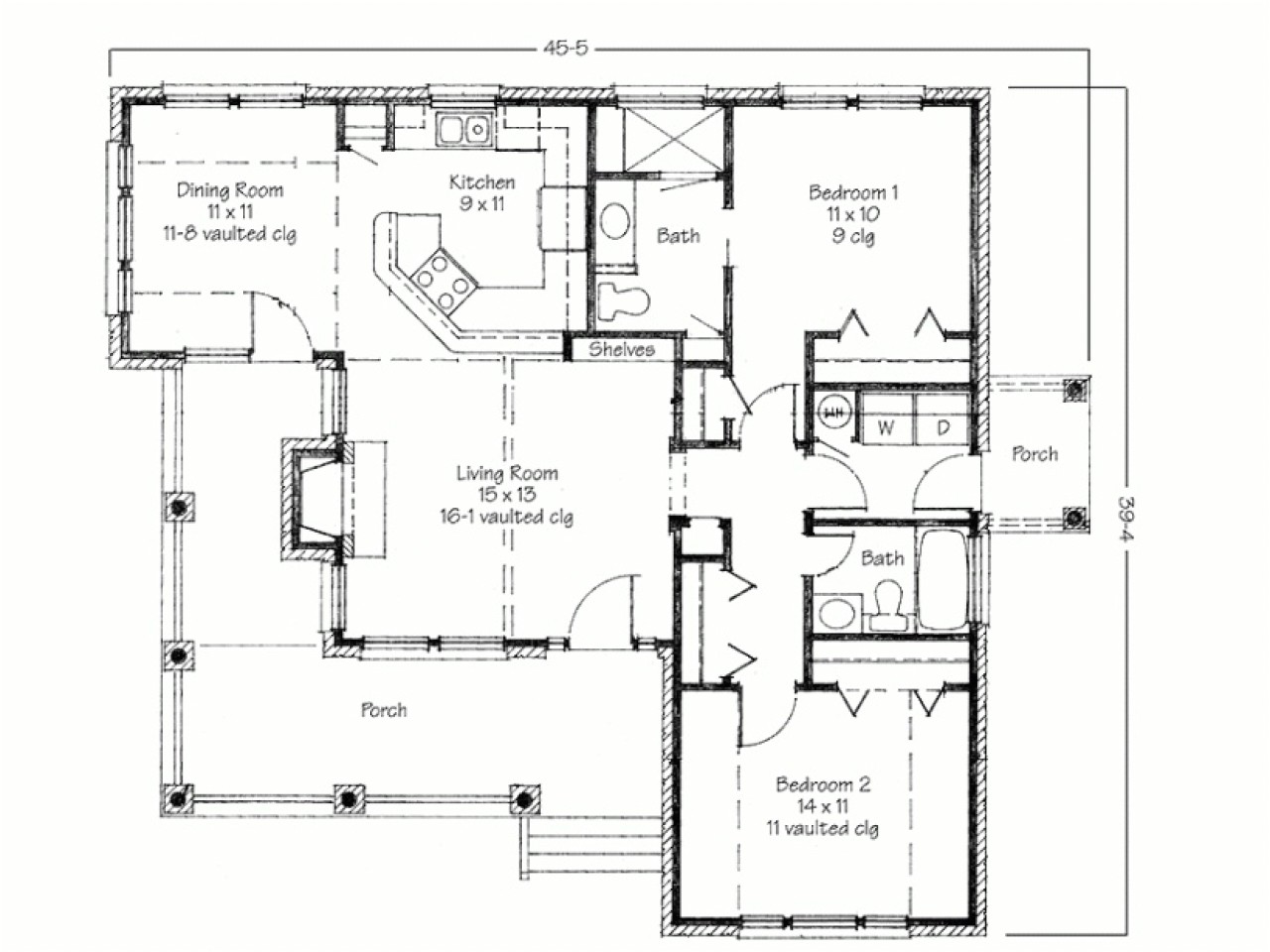 Simplistic House Plans Two Bedroom House Simple Floor Plans House Plans 2 Bedroom