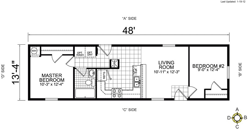 Single Wide Mobile Home Floor Plans 1 Bedroom 3 Bedroom Single Wide Mobile Home Floor Plans Beautiful