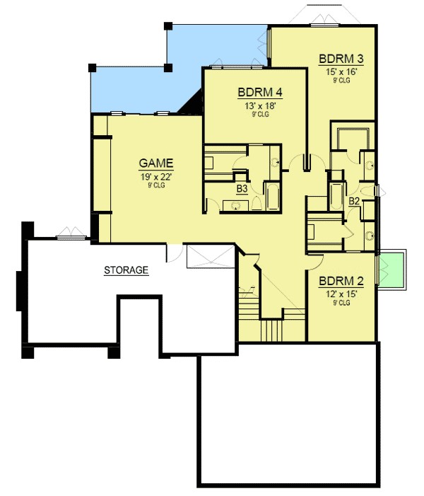 Sloping Hill House Plans 4 Bed Hill Country Home for A Sloping Lot 36445tx Sloping Hill House Plans 4 Bed Hill Country Home for A Sloping Lot 36445tx