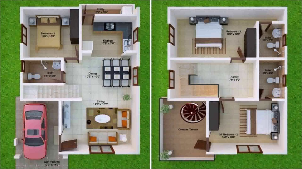 Small Duplex House Plans 800 Sq Ft Duplex House Plans In India for 800 Sq Ft Youtube