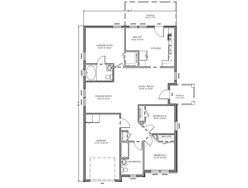 Small Family Home Plans Tiny House Floor Plans with Two Room or Bedroom and Large