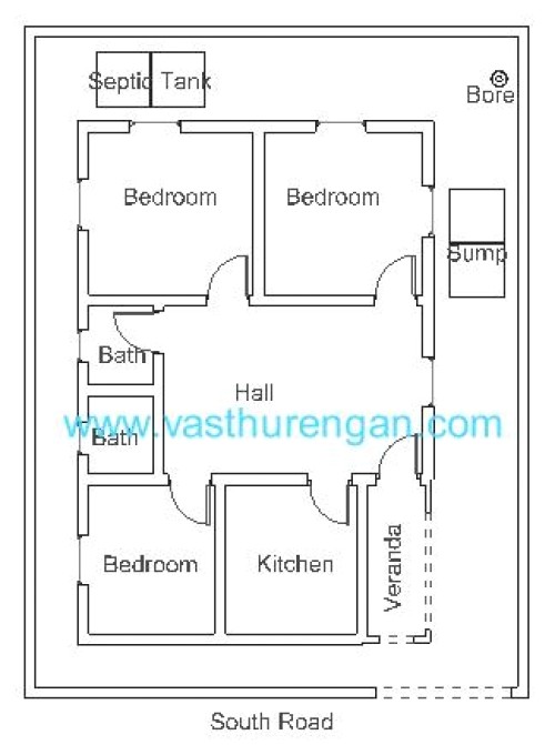 South Facing Home Plans as Per Vastu Vastu Plan for south Facing Plot 4 Vasthurengan Com