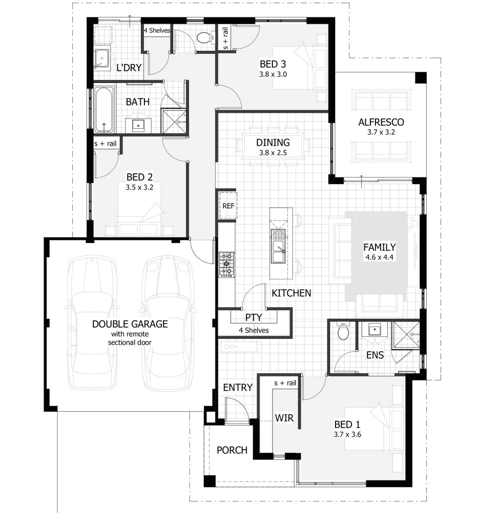 Spacious 3 Bedroom House Plans Inspirational Large 3 Bedroom House Plans New Home Plans
