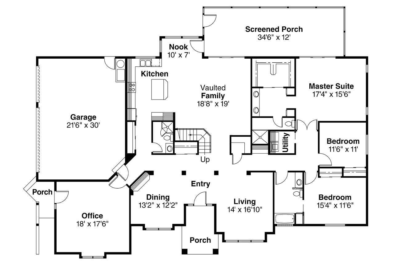 Spanish Style Homes Floor Plans Spanish Style House Plans Santa Maria 11 033