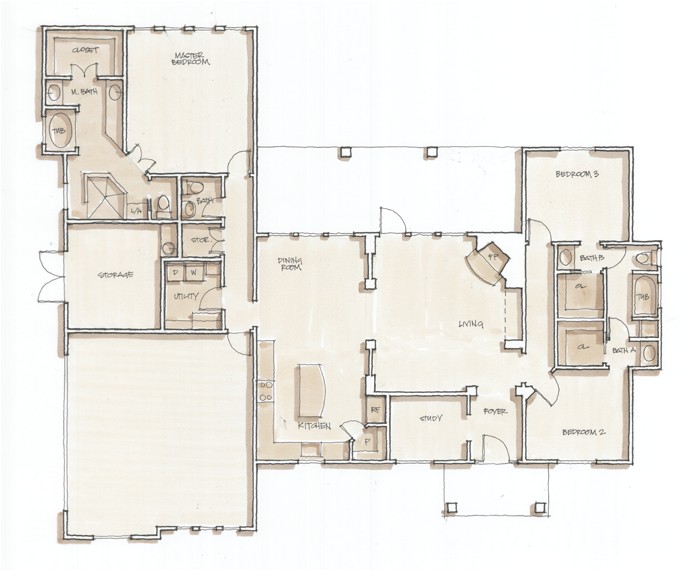 Spec Home Plans Monteola Mullaney Contracting Monteola Spec House Floor