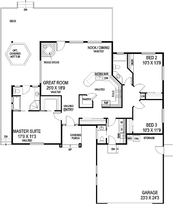 Starter Home Plans 3 Bedrooms Split Bedroom Starter Home 77331ld Architectural