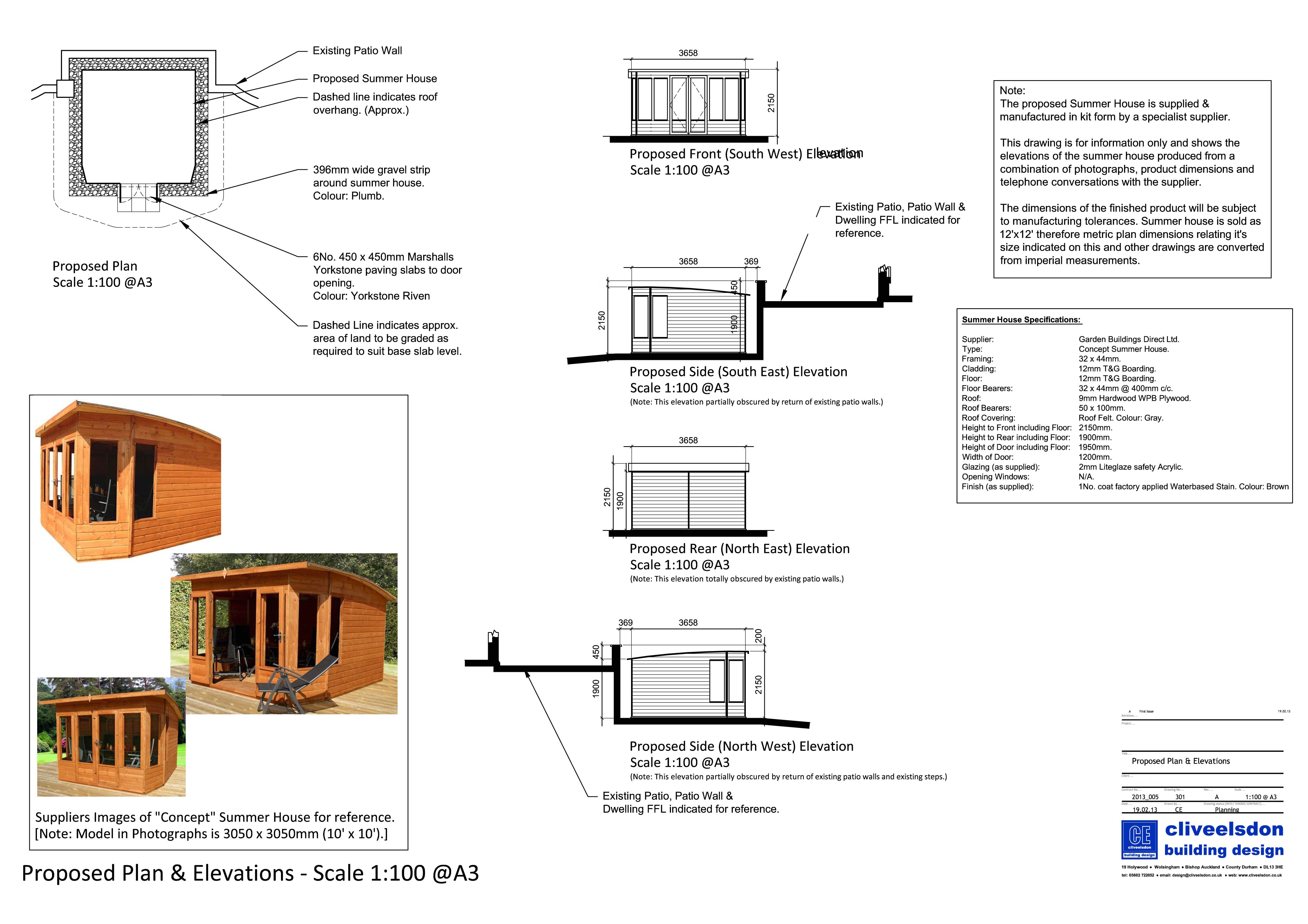 Summer Home Plans Garden Building Planning Application Submitted by Clive Summer Home Plans Garden Building Planning Application Submitted by Clive