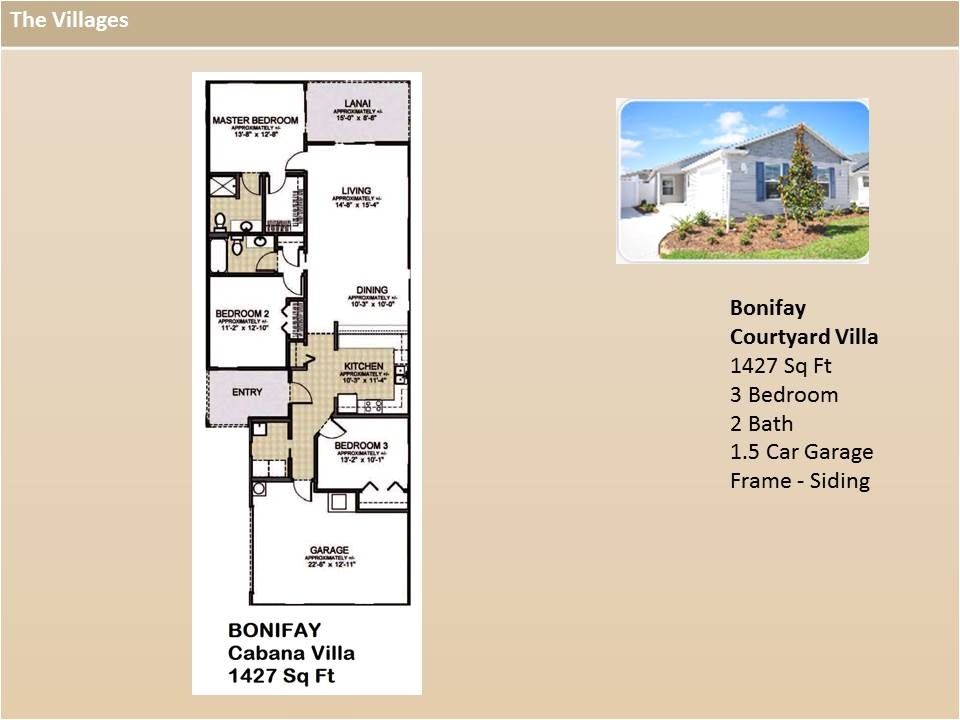 The Villages Home Floor Plans the Villages Homes Courtyard Villas Bonifay Model The Villages Home Floor Plans the Villages Homes Courtyard Villas Bonifay Model