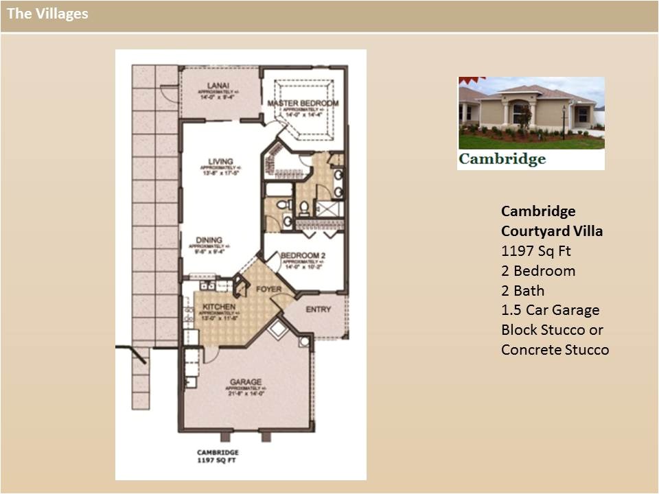 The Villages Home Floor Plans the Villages Homes Courtyard Villas Cambridge Model The Villages Home Floor Plans the Villages Homes Courtyard Villas Cambridge Model