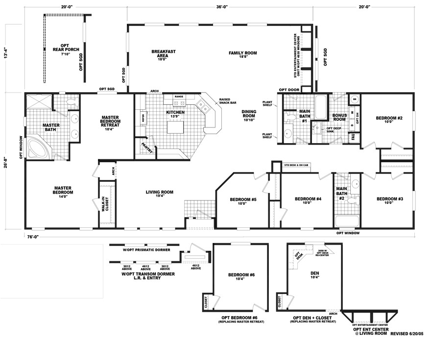 Triple Wide Modular Home Floor Plans Auburn 40 X 76 2480 Sqft Mobile Home Factory Select Homes