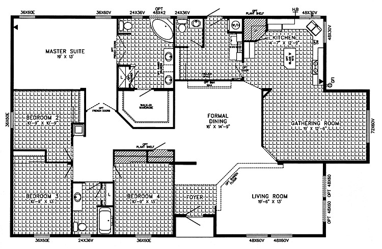Triple Wide Modular Home Floor Plans Triple Wide Mobile Home Floor Plans Bestofhouse Net 27817