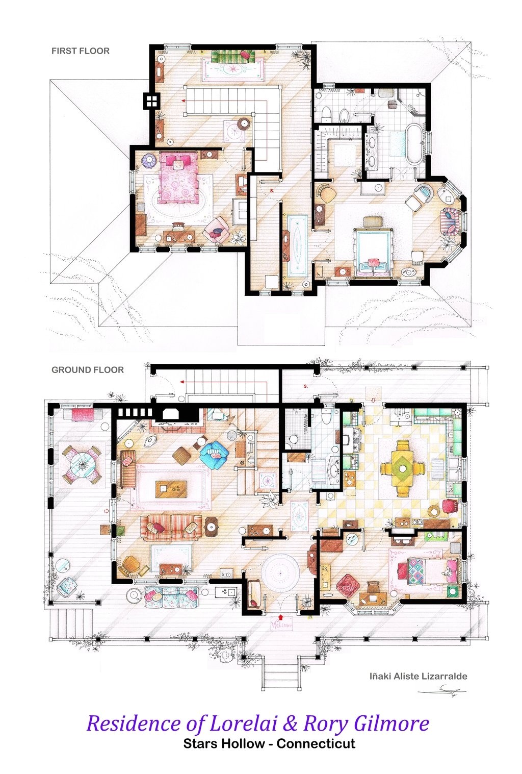 Tv Houses Floor Plans Floor Plans Of Homes From Famous Tv Shows