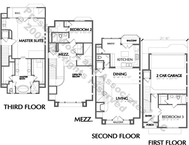 Urban Home Floor Plans Urban townhouse Floor Plans townhome town House