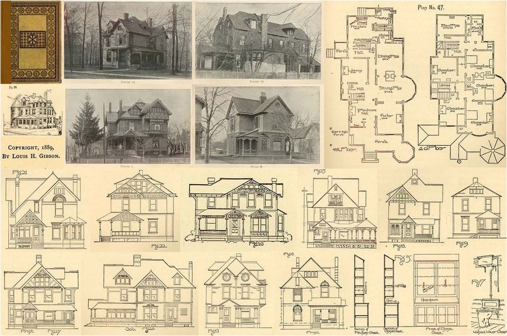 Victorian Era House Plans Floor Plans Cd Victorian Era Plan Home Houses 1889 Ebay