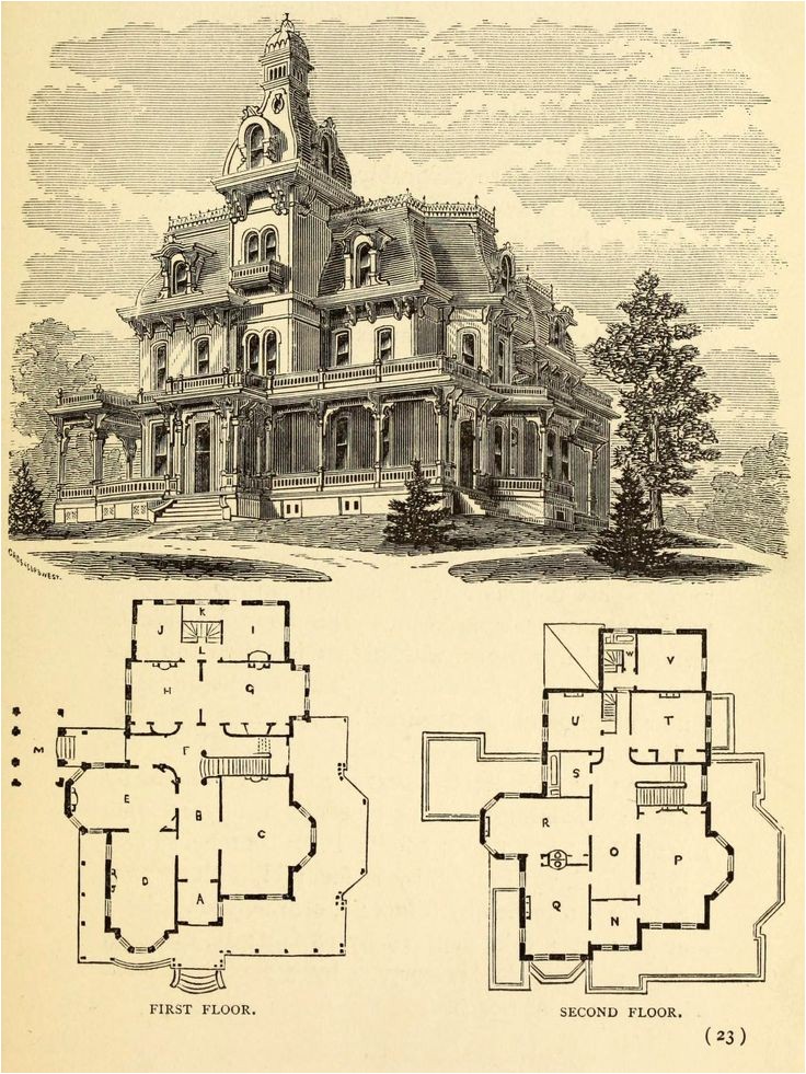 Victorian Era House Plans Old Architectural Drawings Arch Student Com Victorian Era House Plans Old Architectural Drawings Arch Student Com