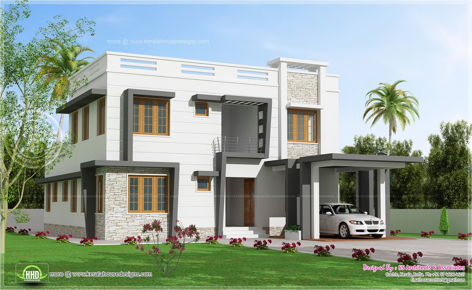 Villa Home Plans 2450 Sq Feet Modern Villa Design House Design Plans Villa Home Plans 2450 Sq Feet Modern Villa Design House Design Plans