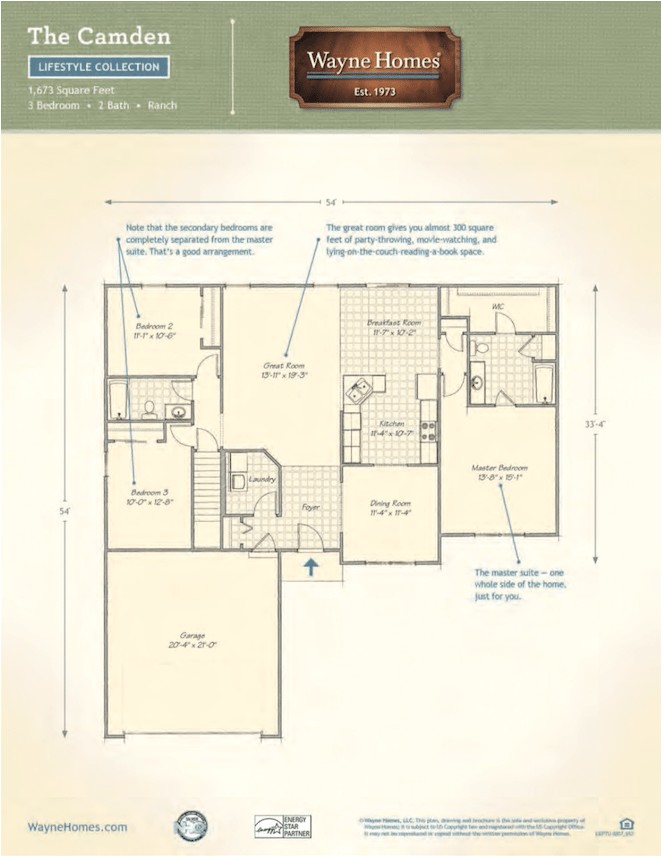 Wayne Homes Floor Plans New Camden Homes Autos Post