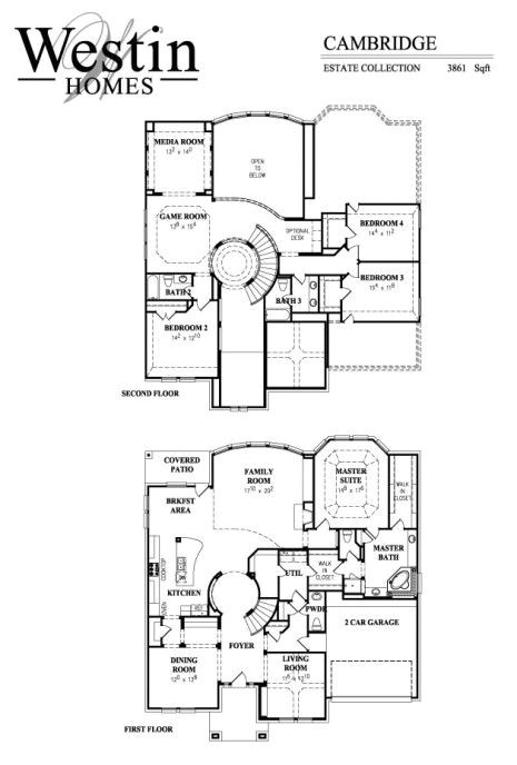 Westin Homes Floor Plans Cambridge Floor Plan by Westin Homes the New House