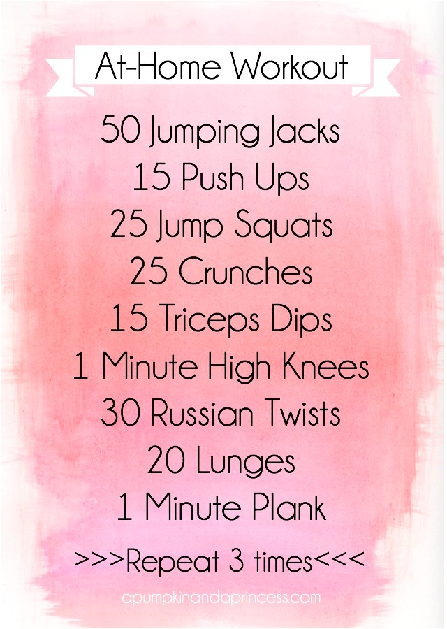 Work Out Plan for Home Favorite at Home Workouts A Pumpkin and A Princess