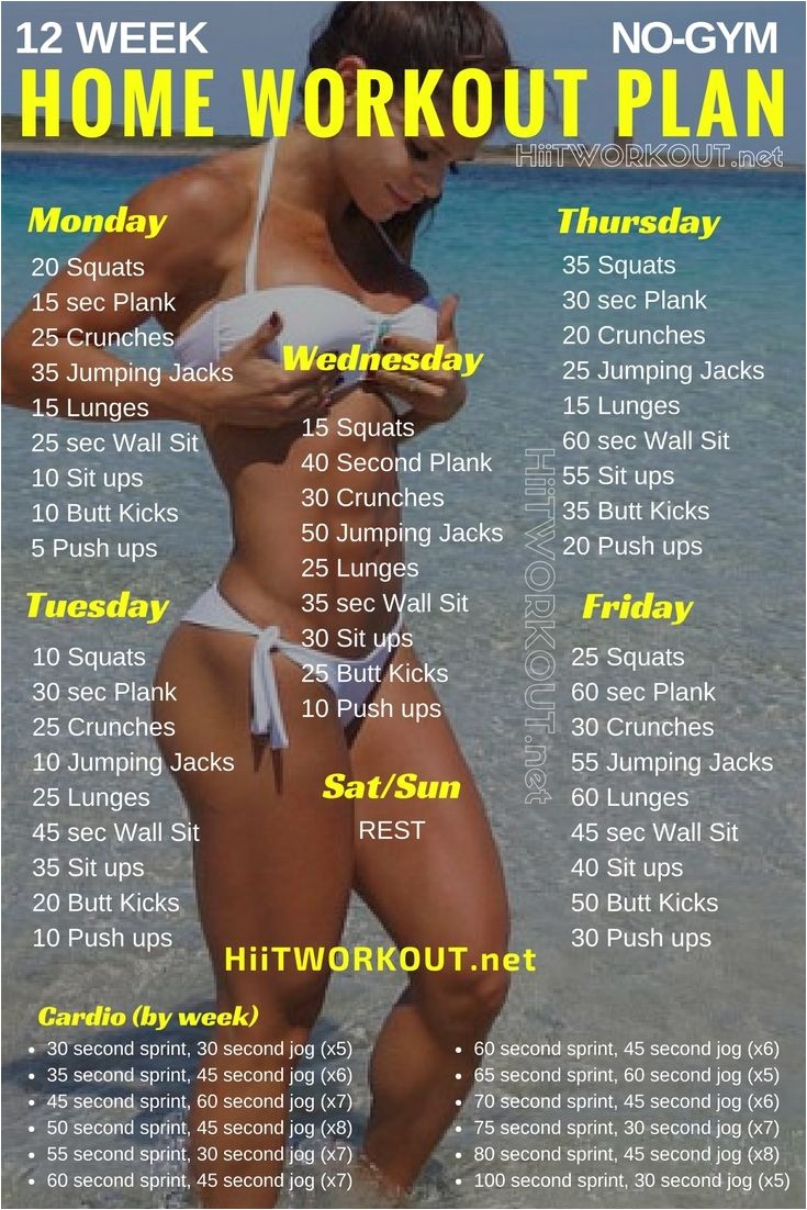 Work Out Plans for Home 12 Week No Gym Home Workout Plans Health Fitness Tips Work Out Plans for Home 12 Week No Gym Home Workout Plans Health Fitness Tips