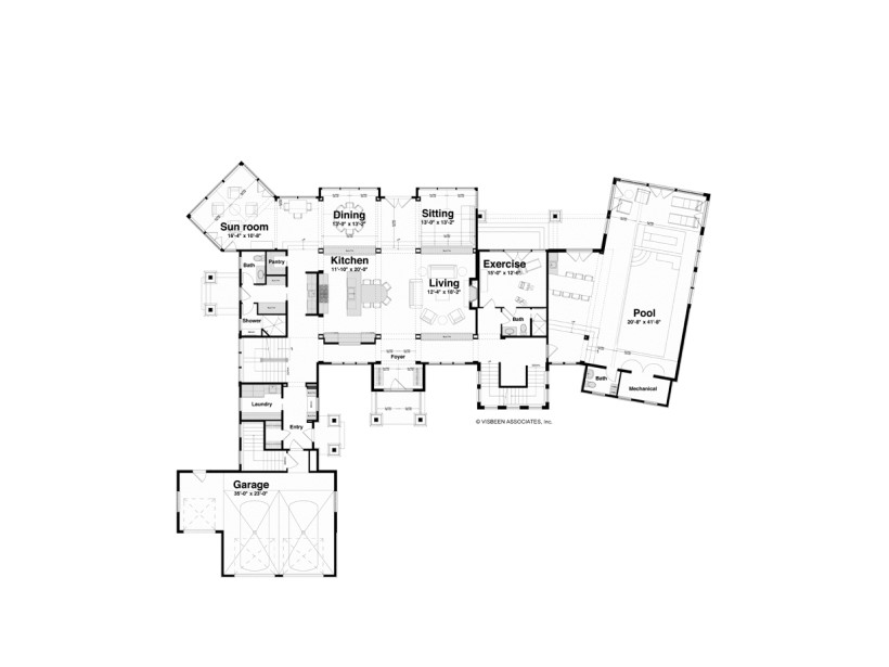 Www Eplans Com House Plans Eplans New American House Plan Two Story Indoor Pool