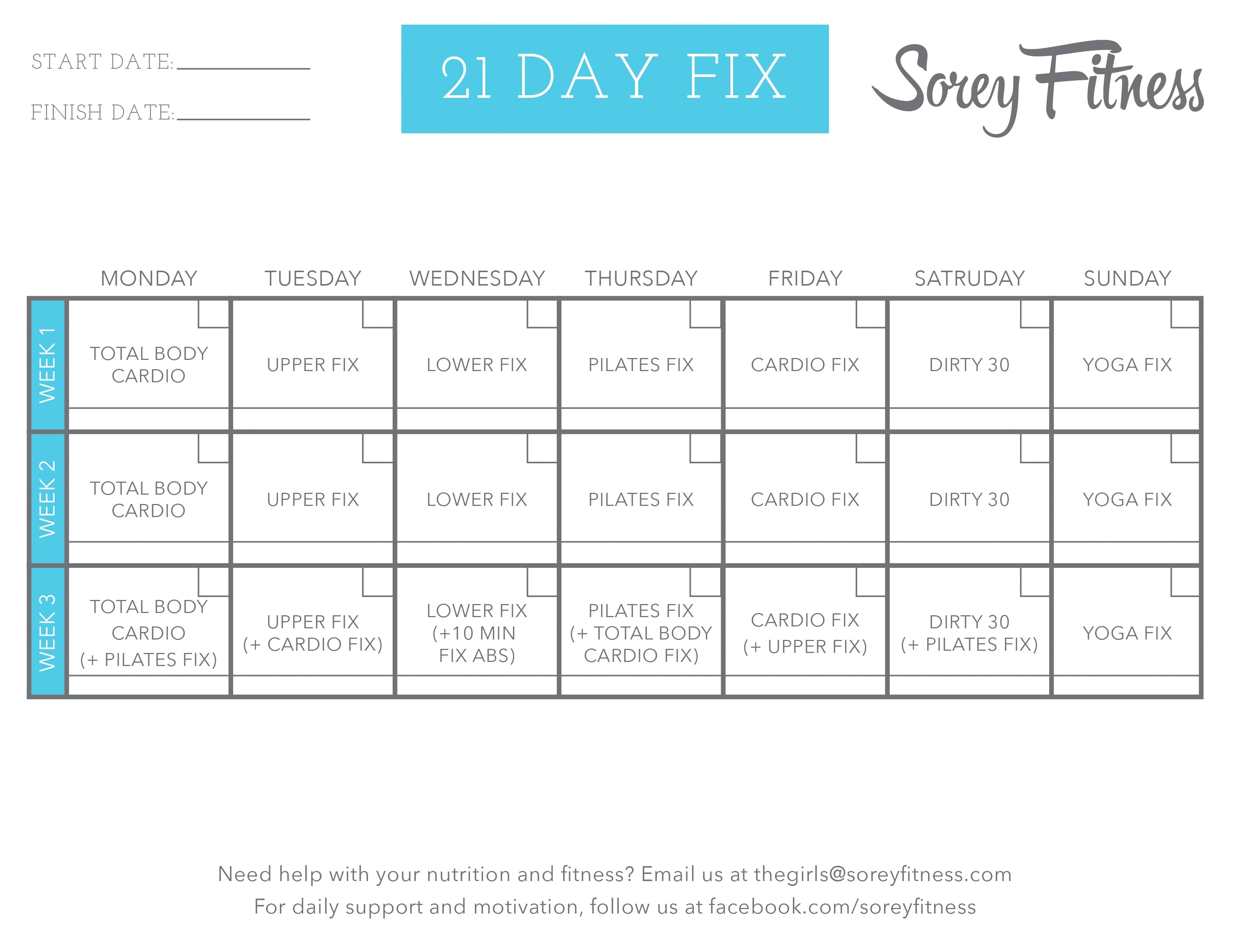 Your Repair Home Plan Reviews 50 Awesome Printable 21 Day Fix Meal Plan Template