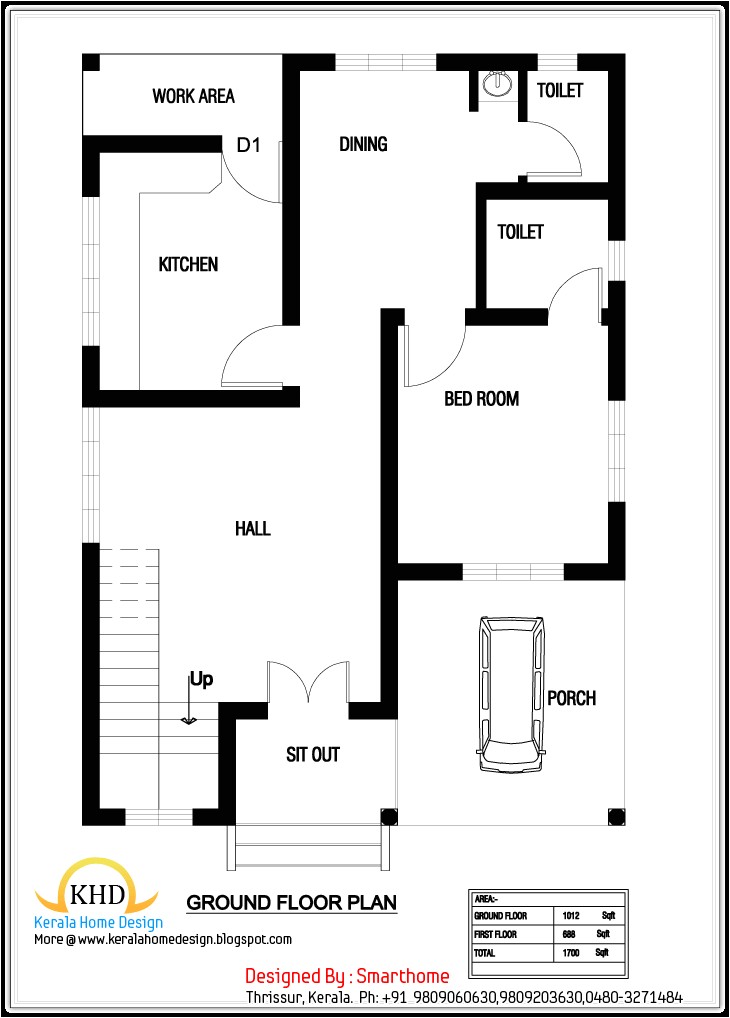 1200 Sq Ft House Plan Indian Design 1200 Sq Ft House Plans Kerala Model Home Deco Plans