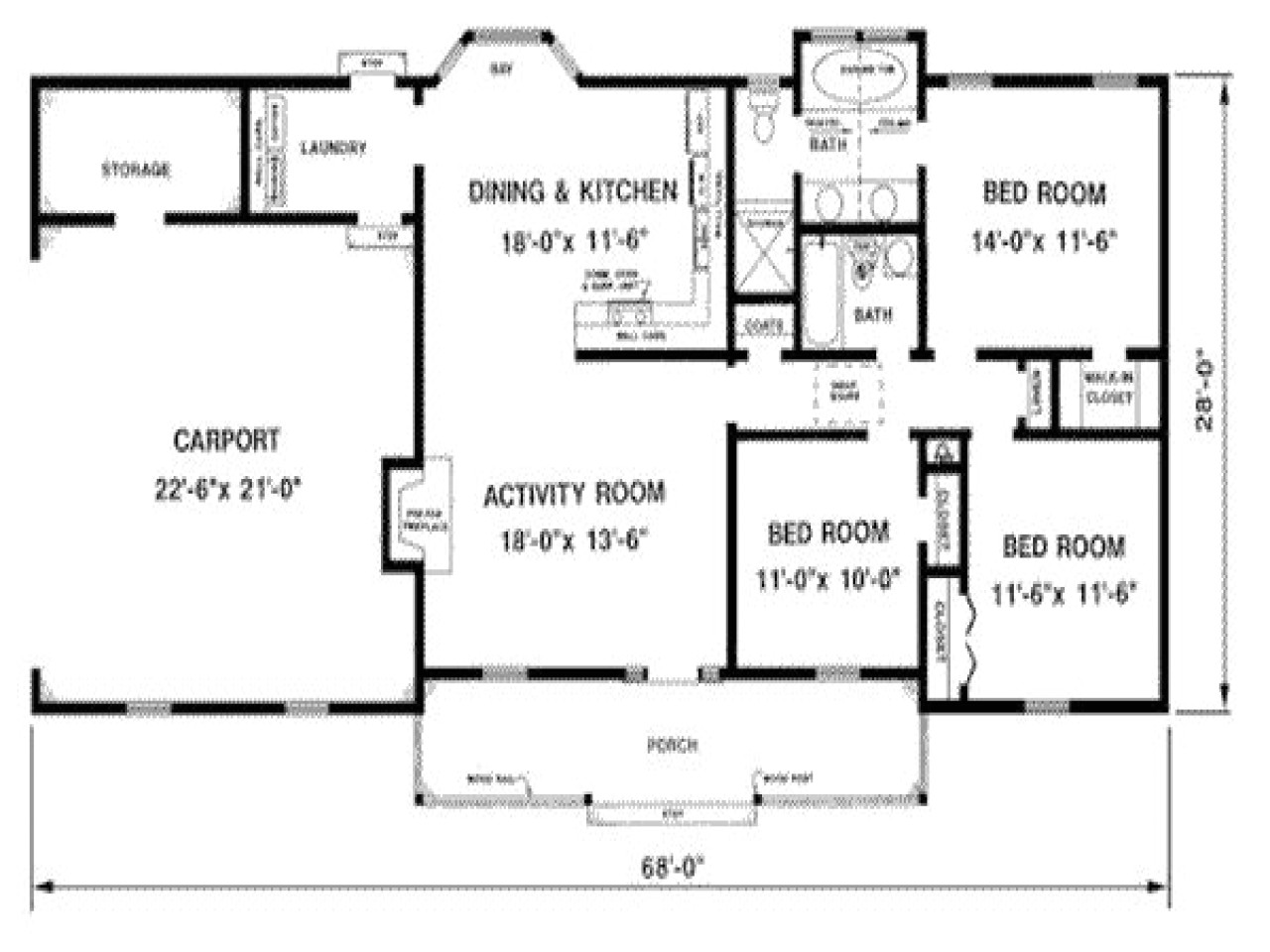 1300 Square Feet Home Plan 1300 Square Foot House Plans 1300 Sq Ft House with Porch