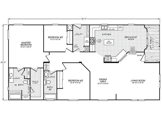 30×60 House Floor Plans Like This Floor Plan for A 30×60 Size Homes Pinterest