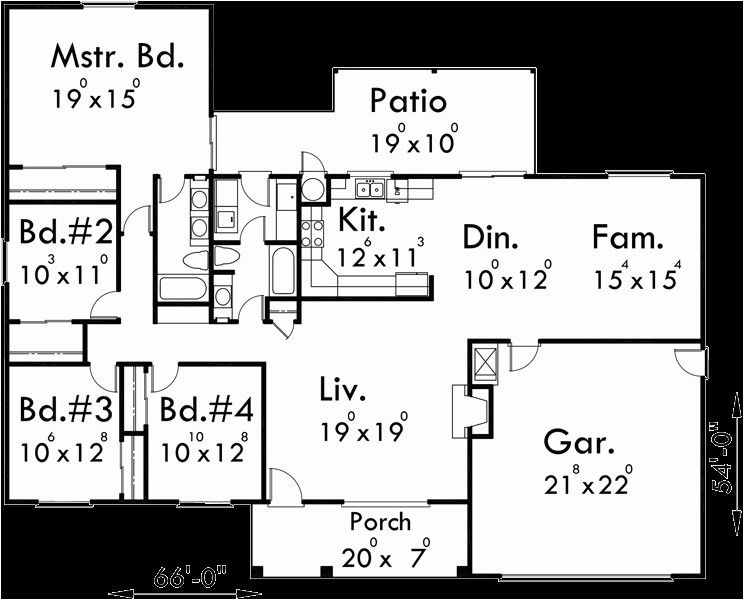 4 Bedroom Ranch Home Plans One Story House Plans Ranch House Plans 4 Bedroom House 4 Bedroom Ranch Home Plans One Story House Plans Ranch House Plans 4 Bedroom House