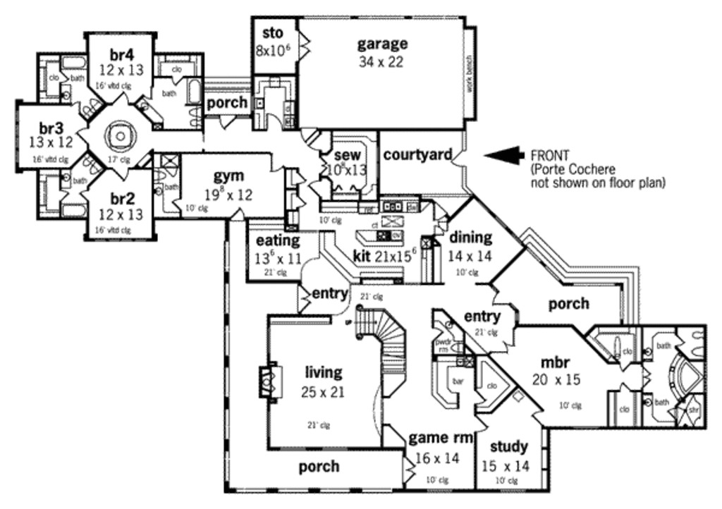 6000 Square Foot House Plans European Style House Plan 5 Beds 7 00 Baths 6000 Sq Ft