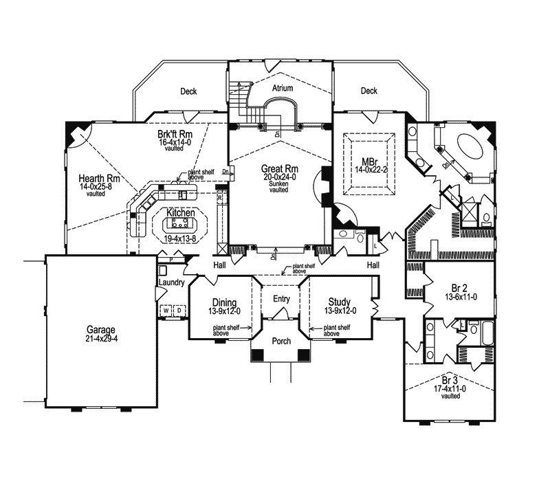 Atrium Home Plans Clayton atrium Ranch Home Plan 007d 0002 House Plans and
