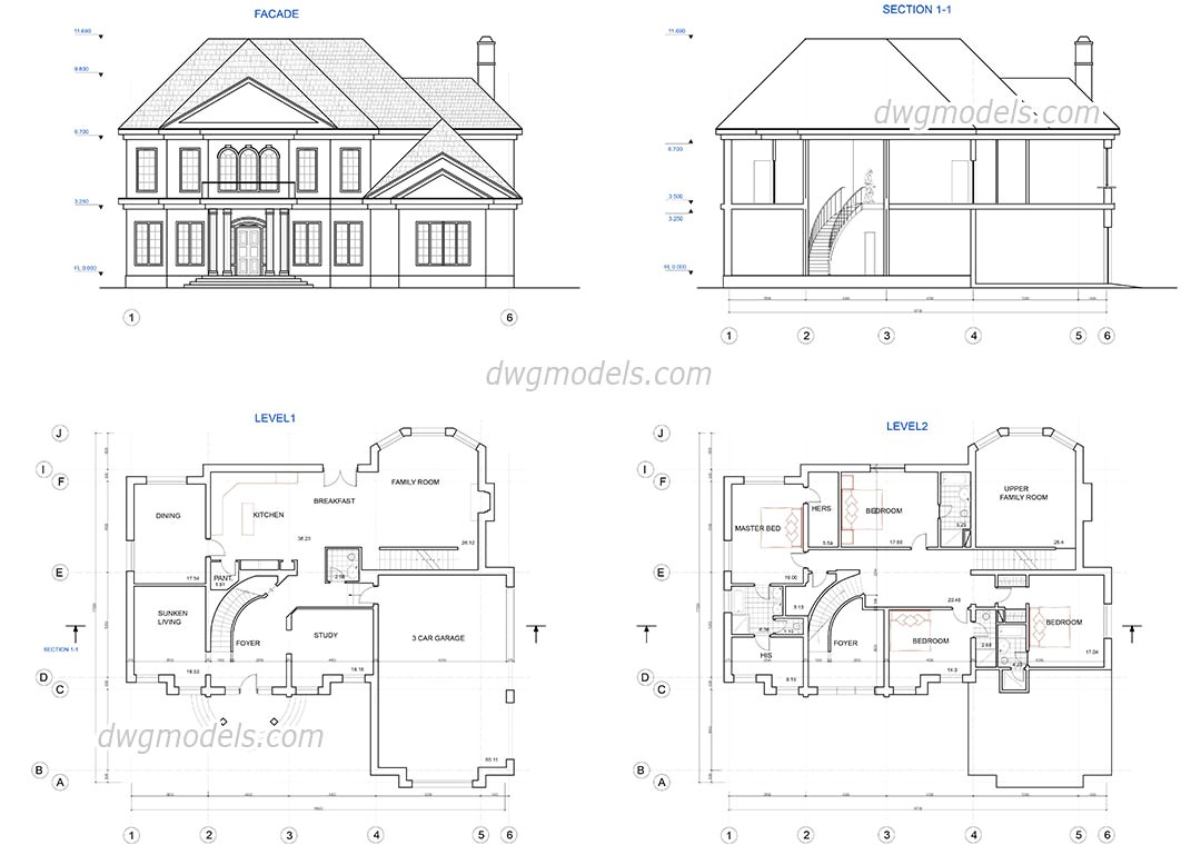 Autocad Home Plans Drawings Free Download Two Story House Plans Dwg Free Cad Blocks Download Autocad Home Plans Drawings Free Download Two Story House Plans Dwg Free Cad Blocks Download