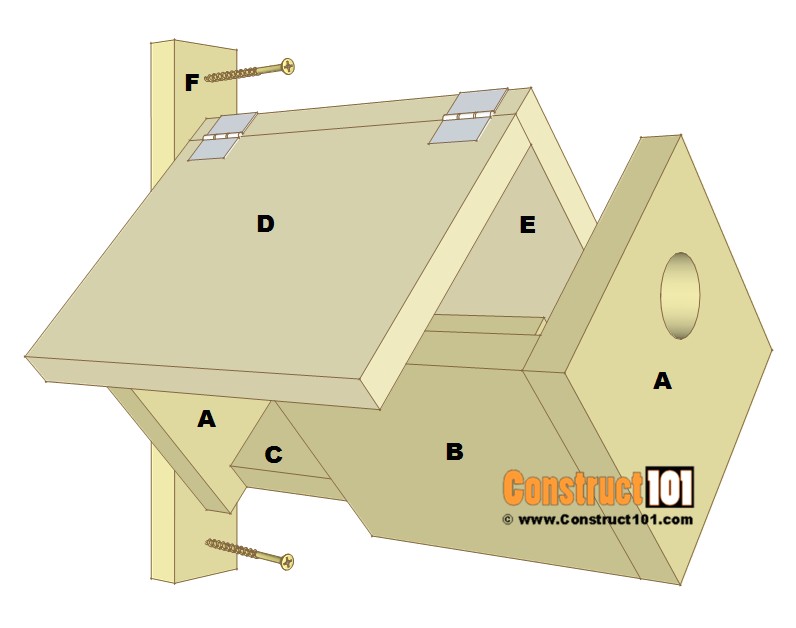 Bird House Plans for Bluebirds Simple Bluebird House Plans Construct101 Bird House Plans for Bluebirds Simple Bluebird House Plans Construct101