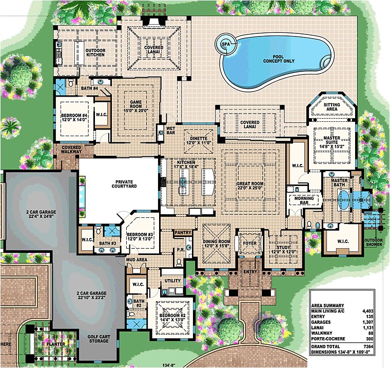 Custom Home Floor Plans Florida Luxury Estate Floor Plan by Abg Alpha Builders Group